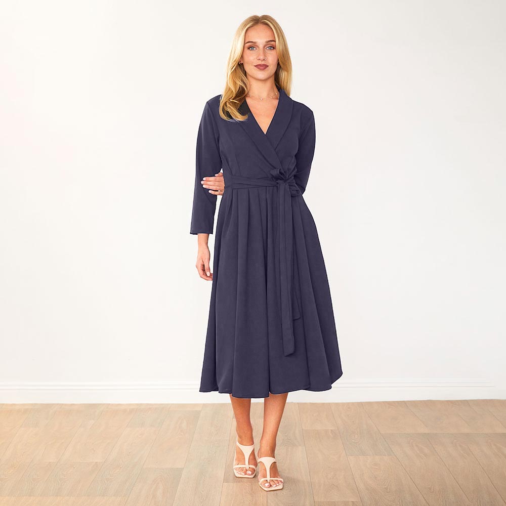 Lorene Dress (Navy)