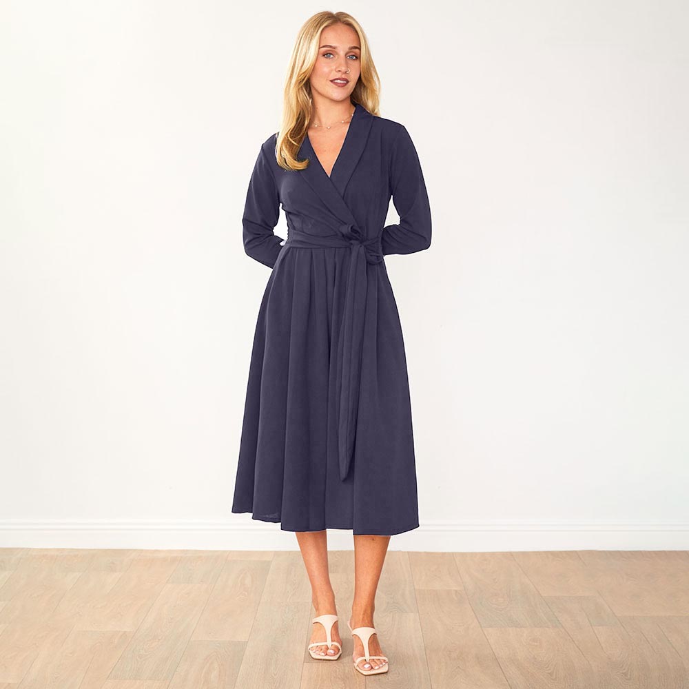 Lorene Dress (Navy)