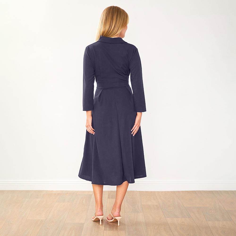 Lorene Dress (Navy)