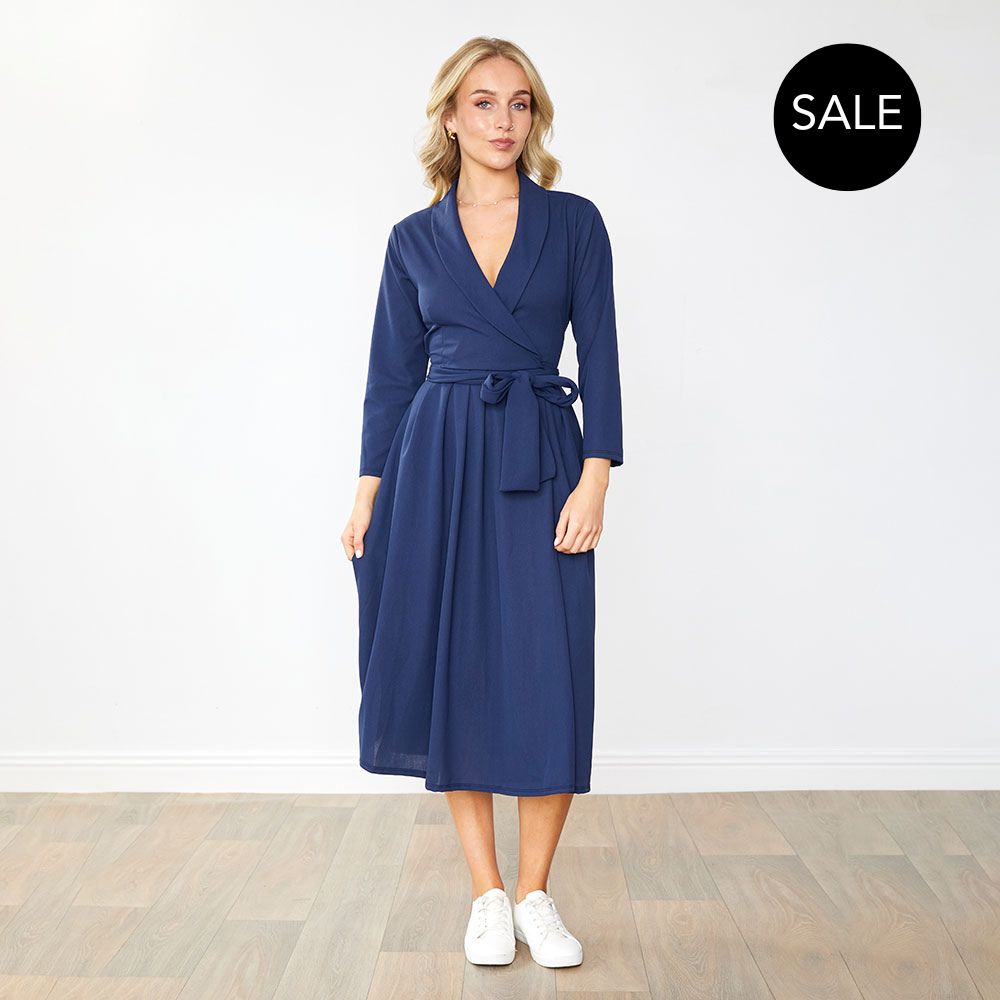 Lorene Dress (Navy)