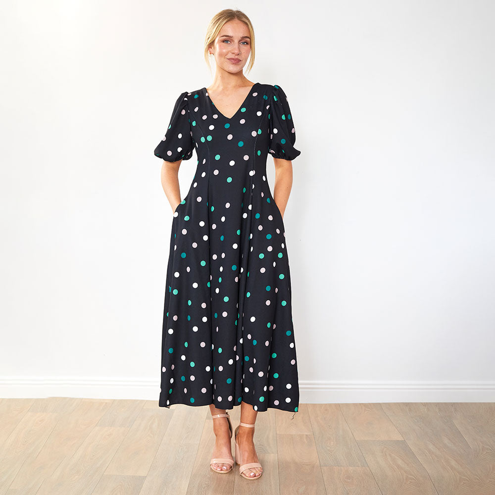 Lucy Dress (Pastel Polka Dot)