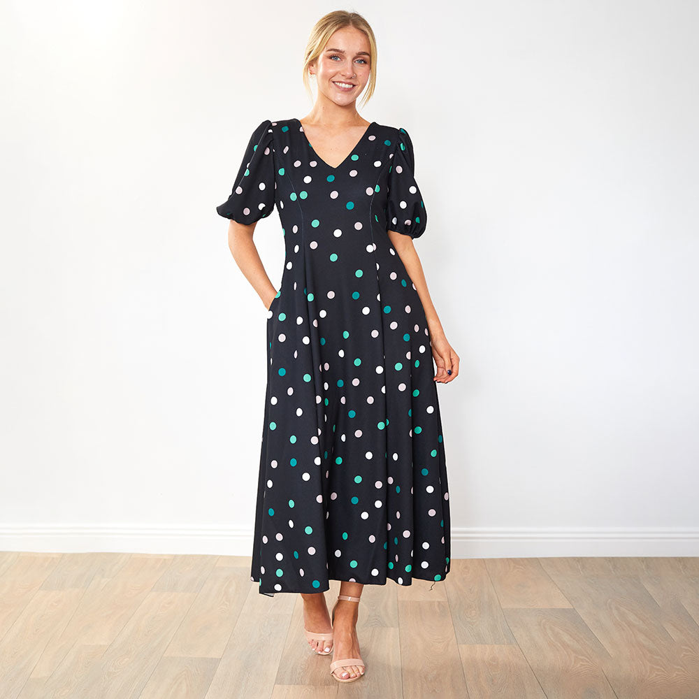 Lucy Dress (Pastel Polka Dot)