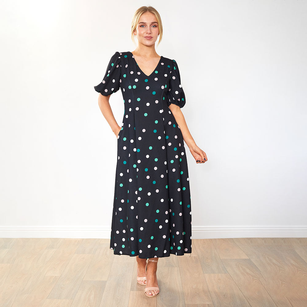 Lucy Dress (Pastel Polka Dot)