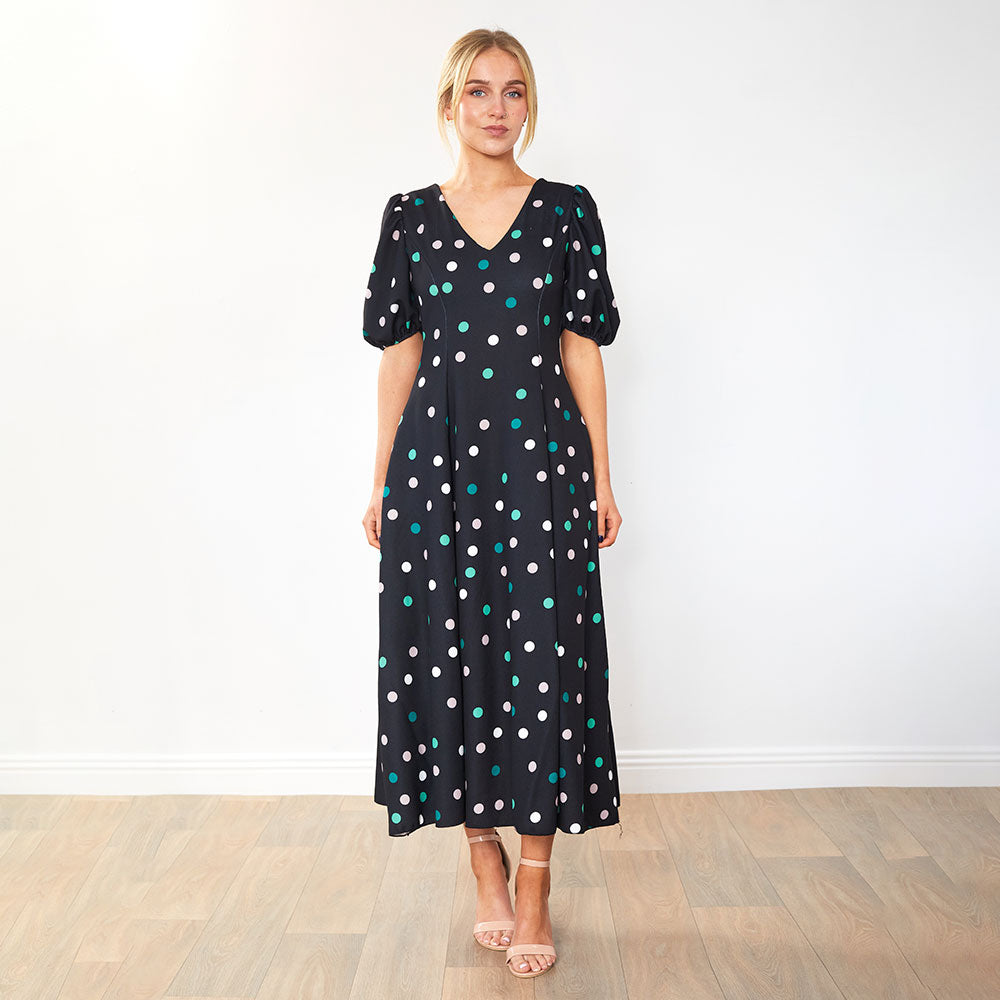 Lucy Dress (Pastel Polka Dot)