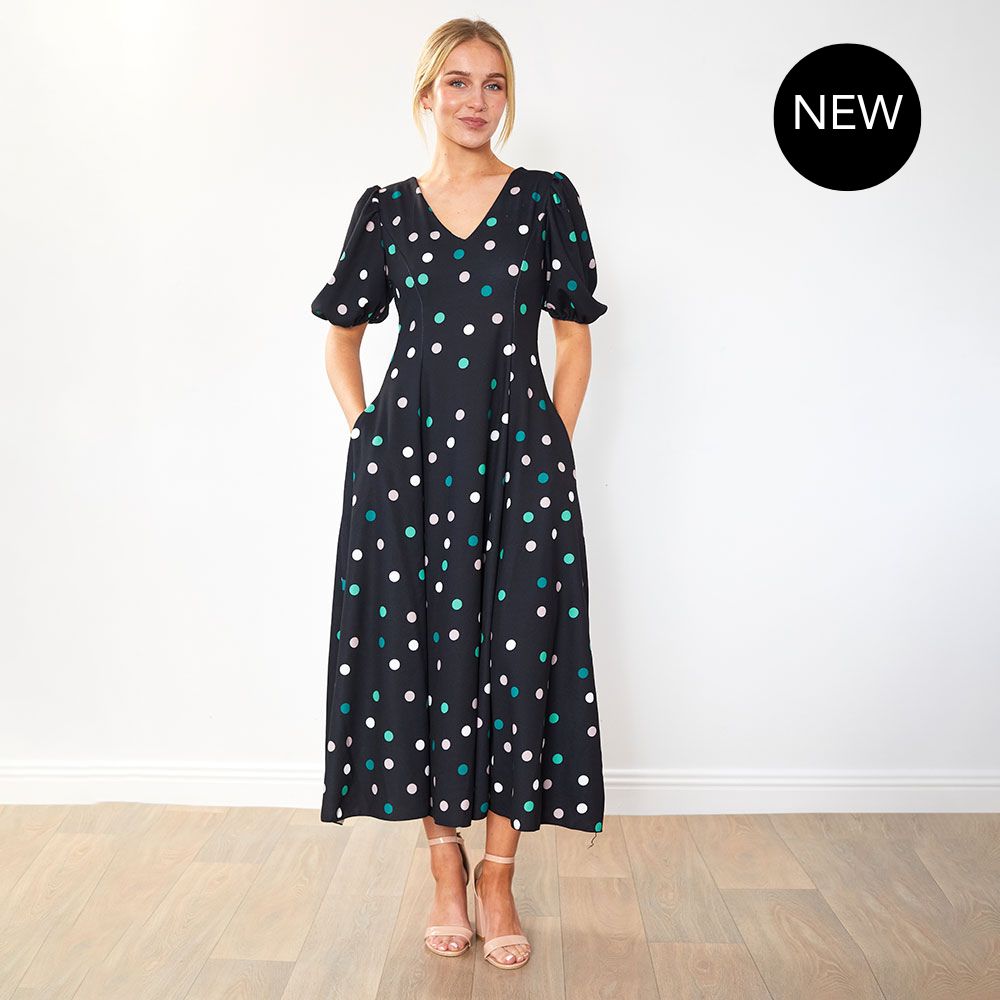 Lucy Dress (Pastel Polka Dot)