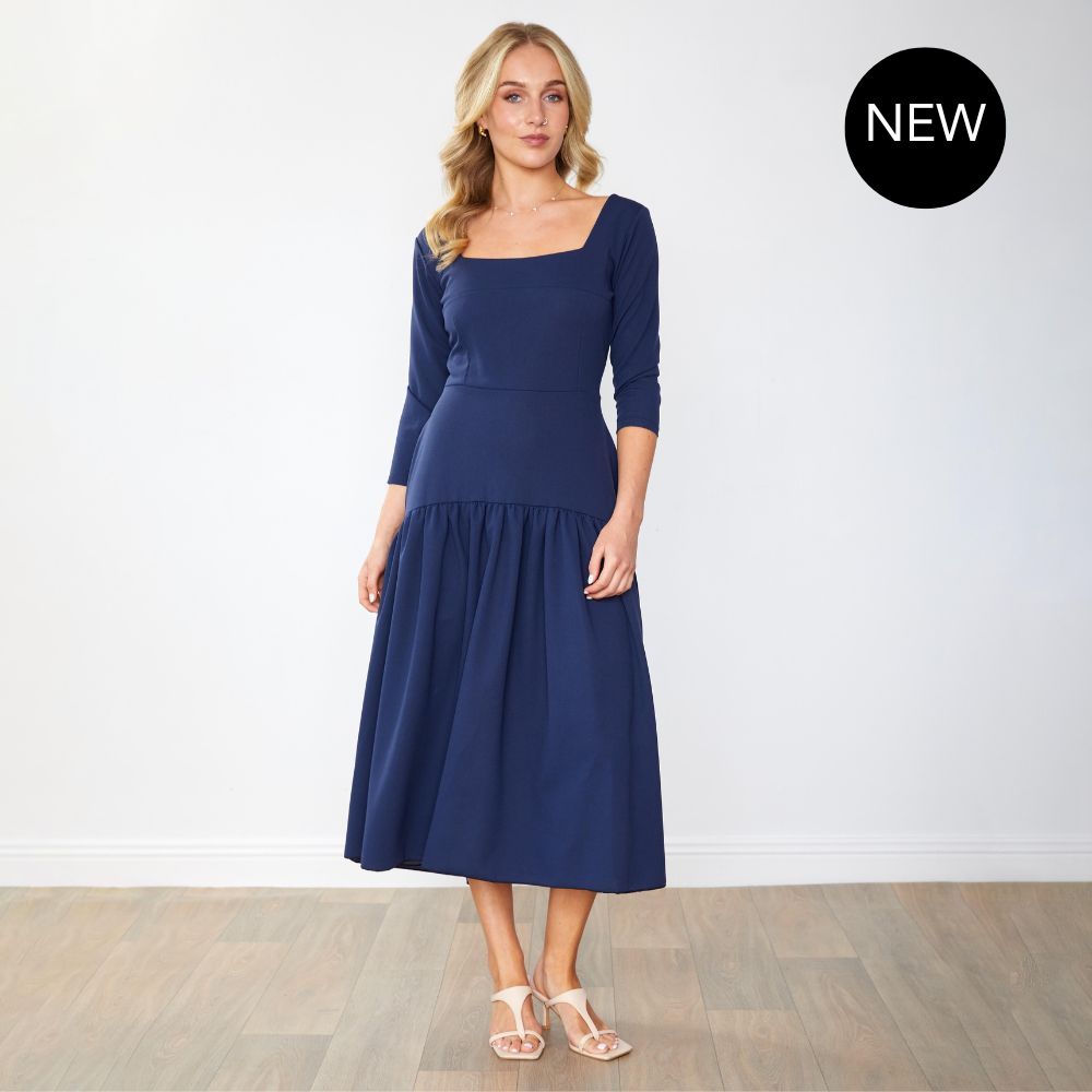 Luna Dress (Navy)
