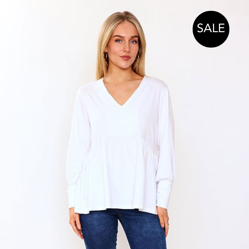 Luna Top in oat – women's top