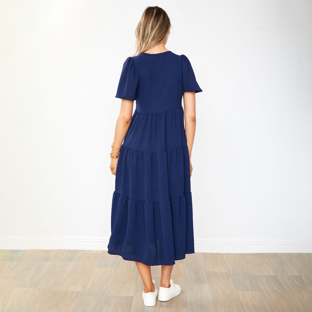 Mabel Dress (Navy)