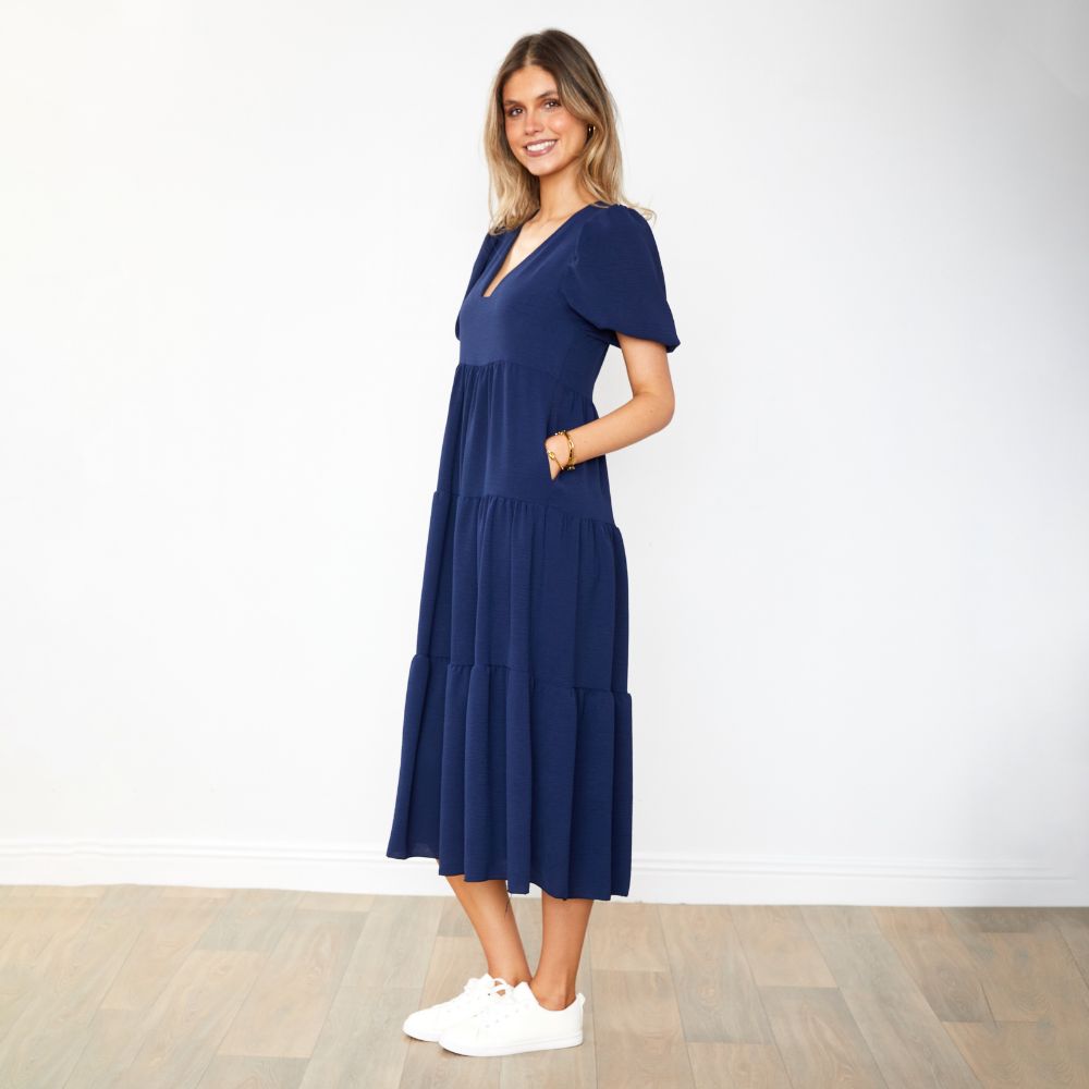 Mabel Dress (Navy)