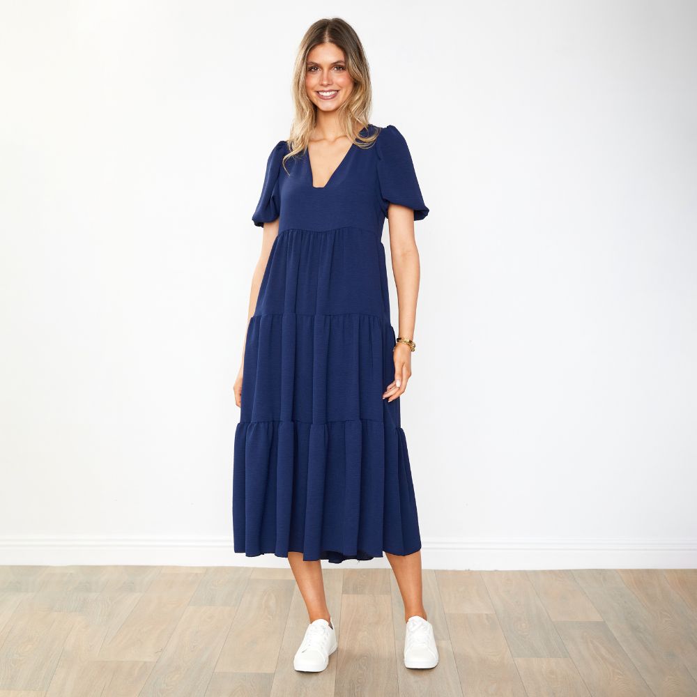 Mabel Dress (Navy)