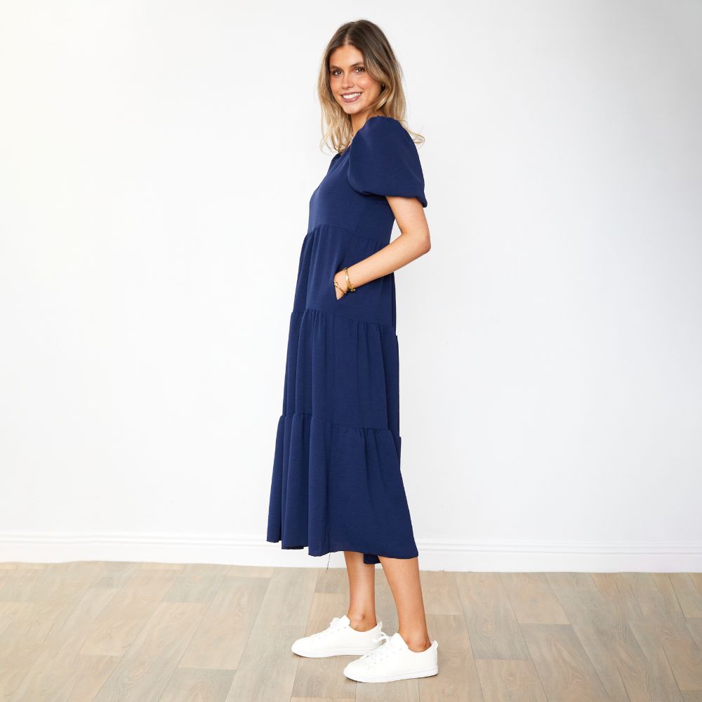 Mabel Dress (Navy)