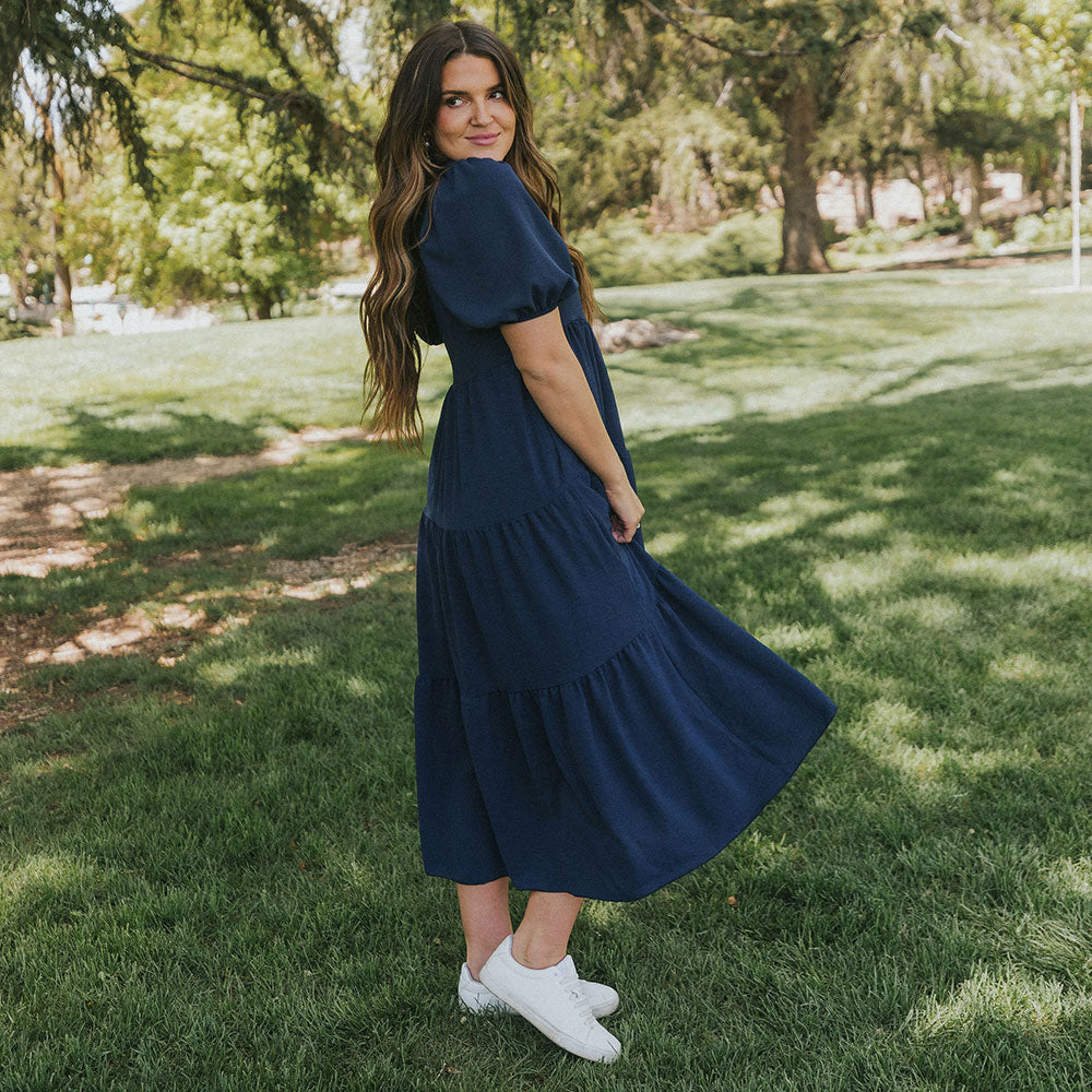 Mabel Dress (Navy)
