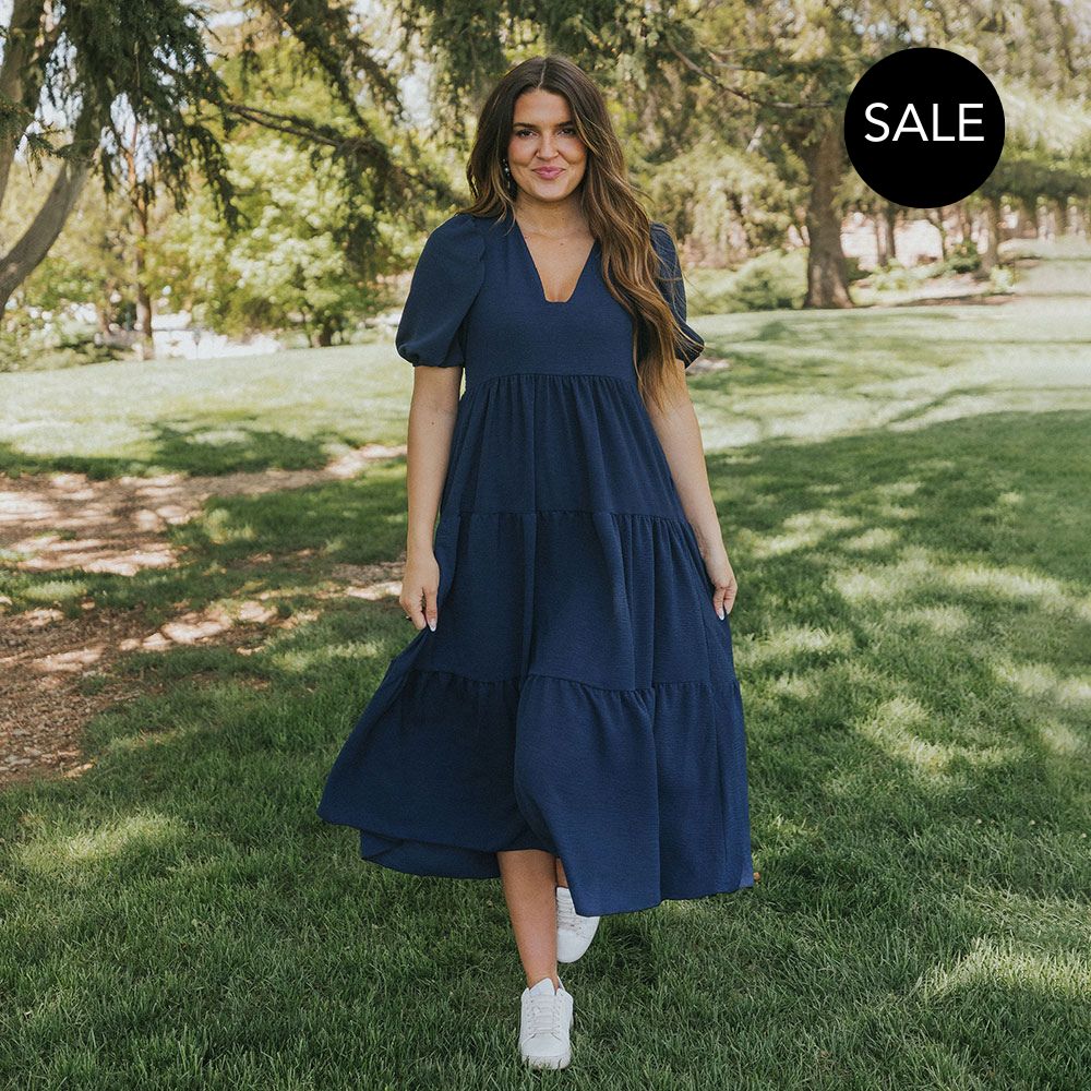 Mabel Dress (Navy)