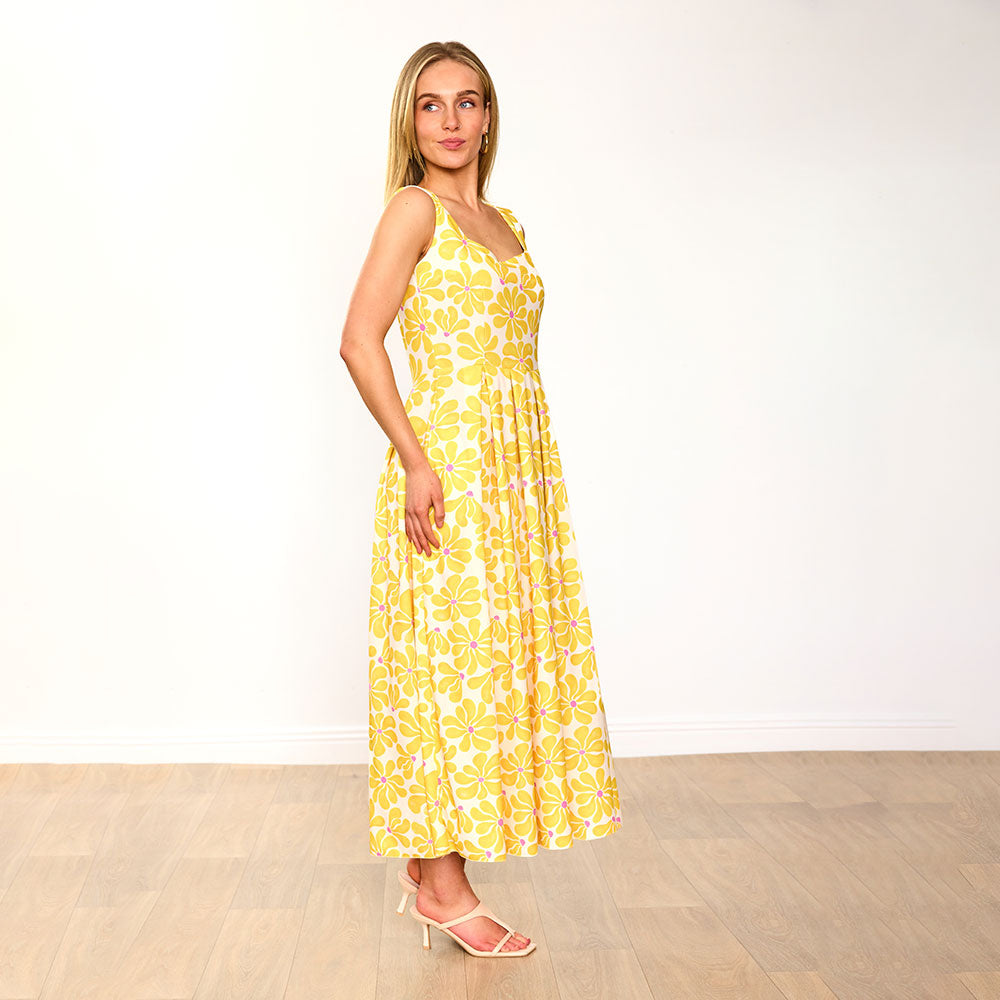 Maddie Dress (Lemon Daisy)