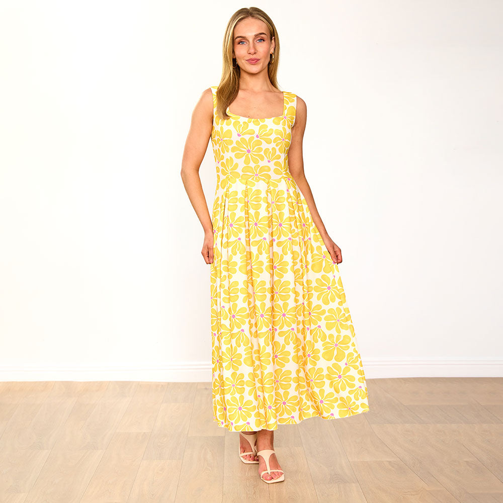 Maddie Dress (Lemon Daisy)