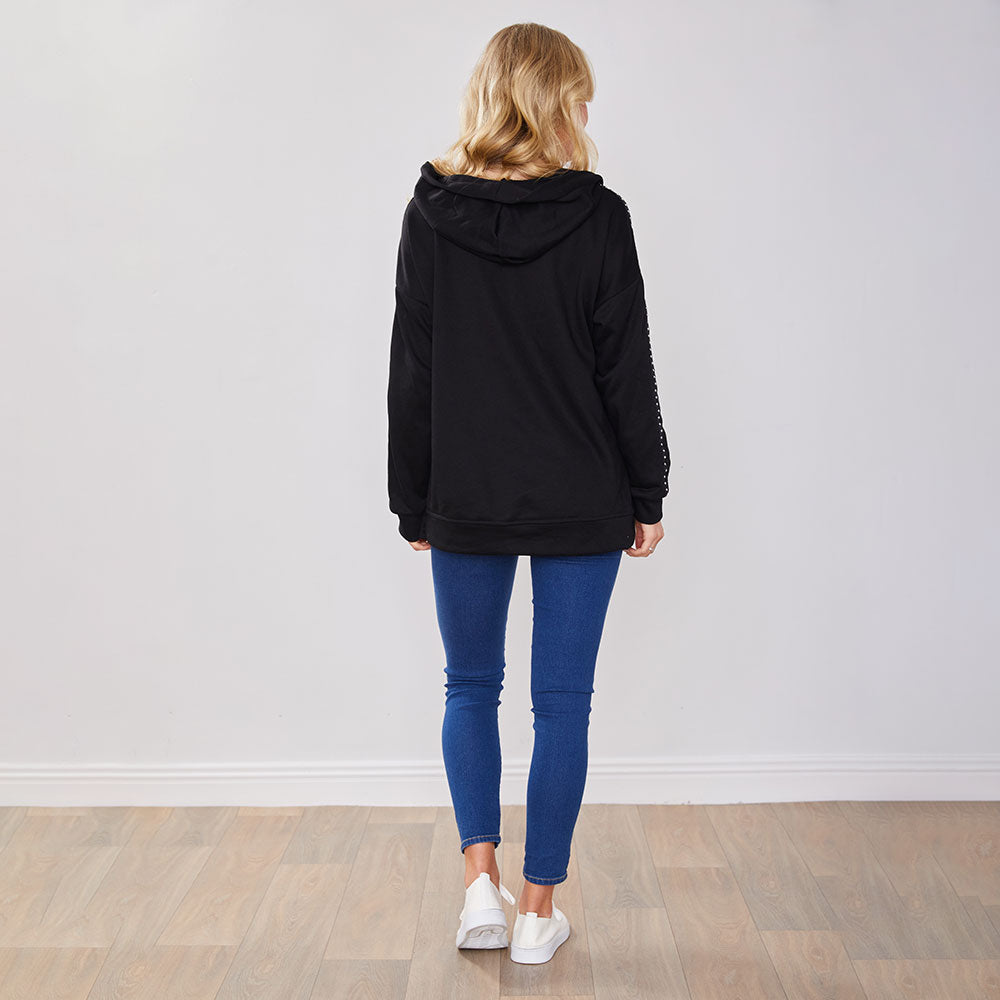 Mandy Hoody (Black Studs)