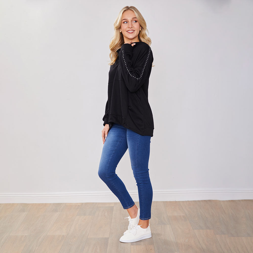 Mandy Hoody (Black Studs)
