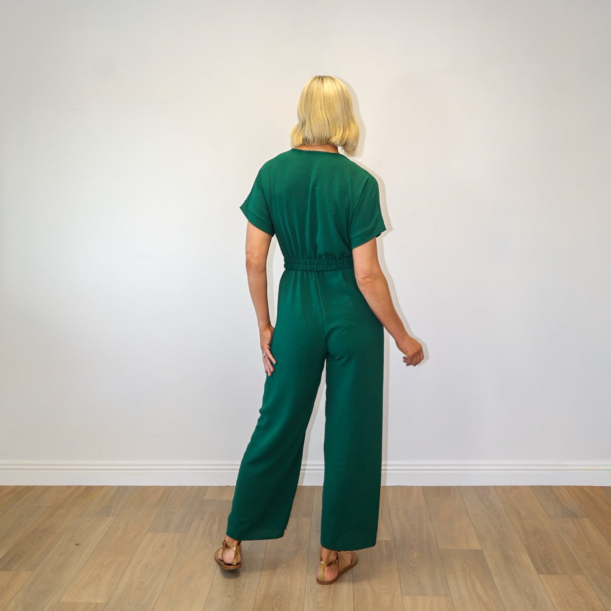 Marbella Belted Jumpsuit (Green)