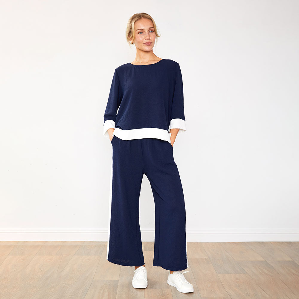 Mia Co-ord (Navy/White)