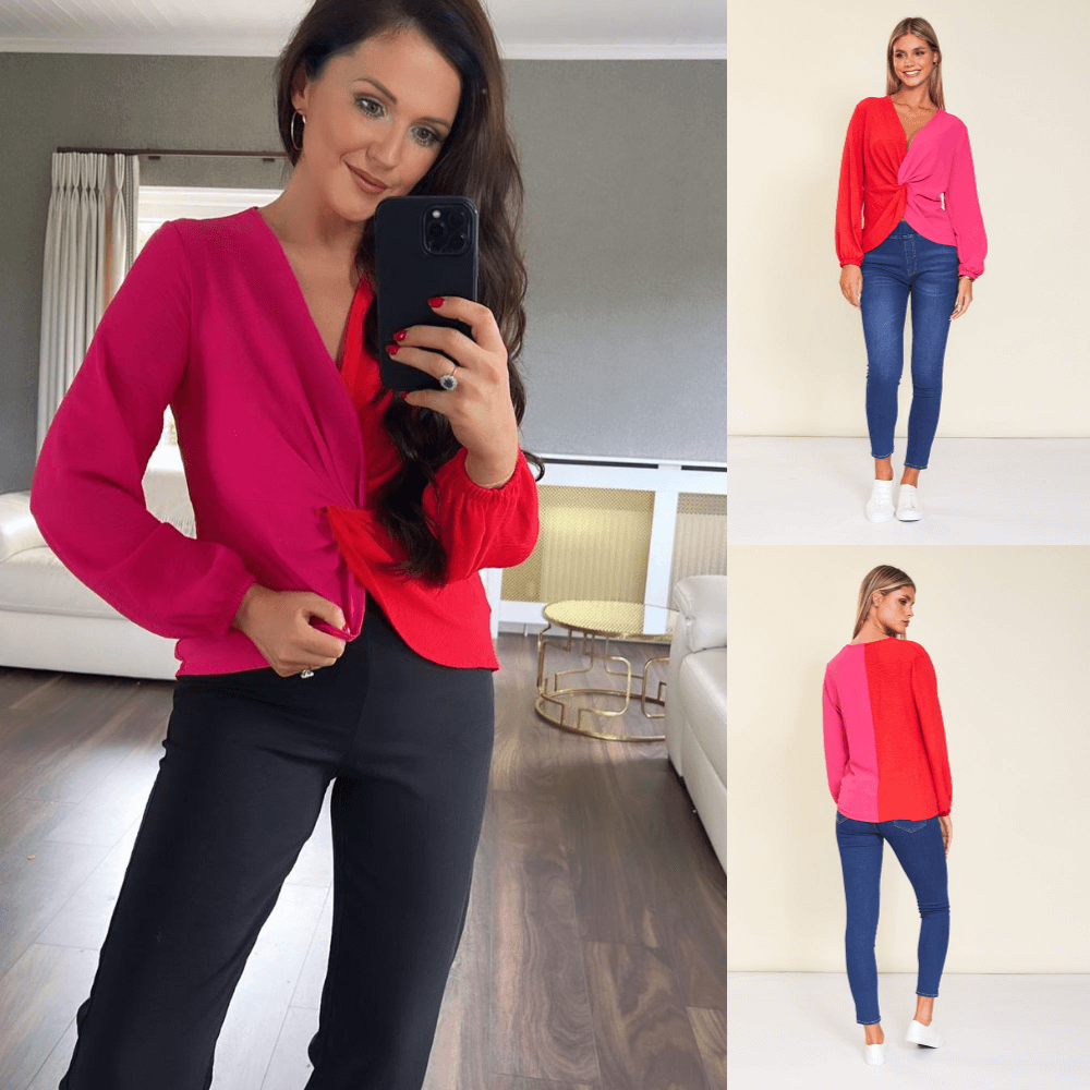 Milly Top (Red/Pink)