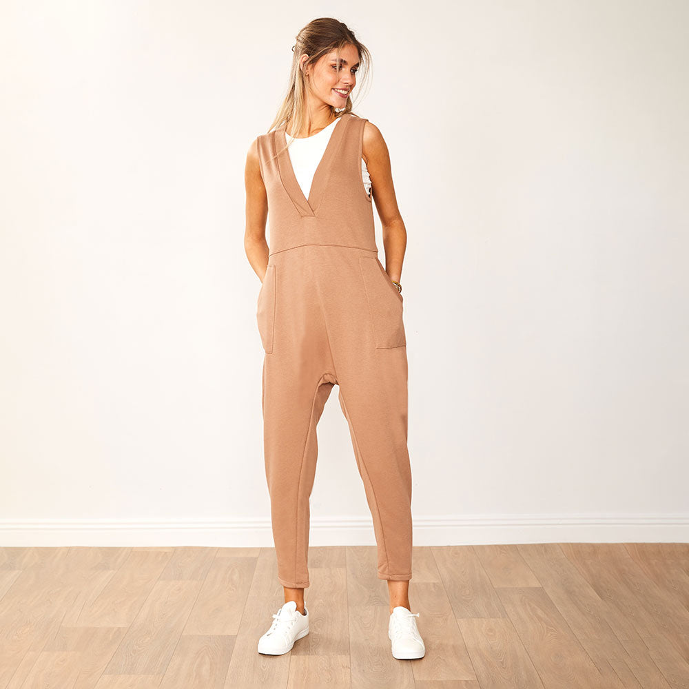 Myra Jumpsuit (Tan)