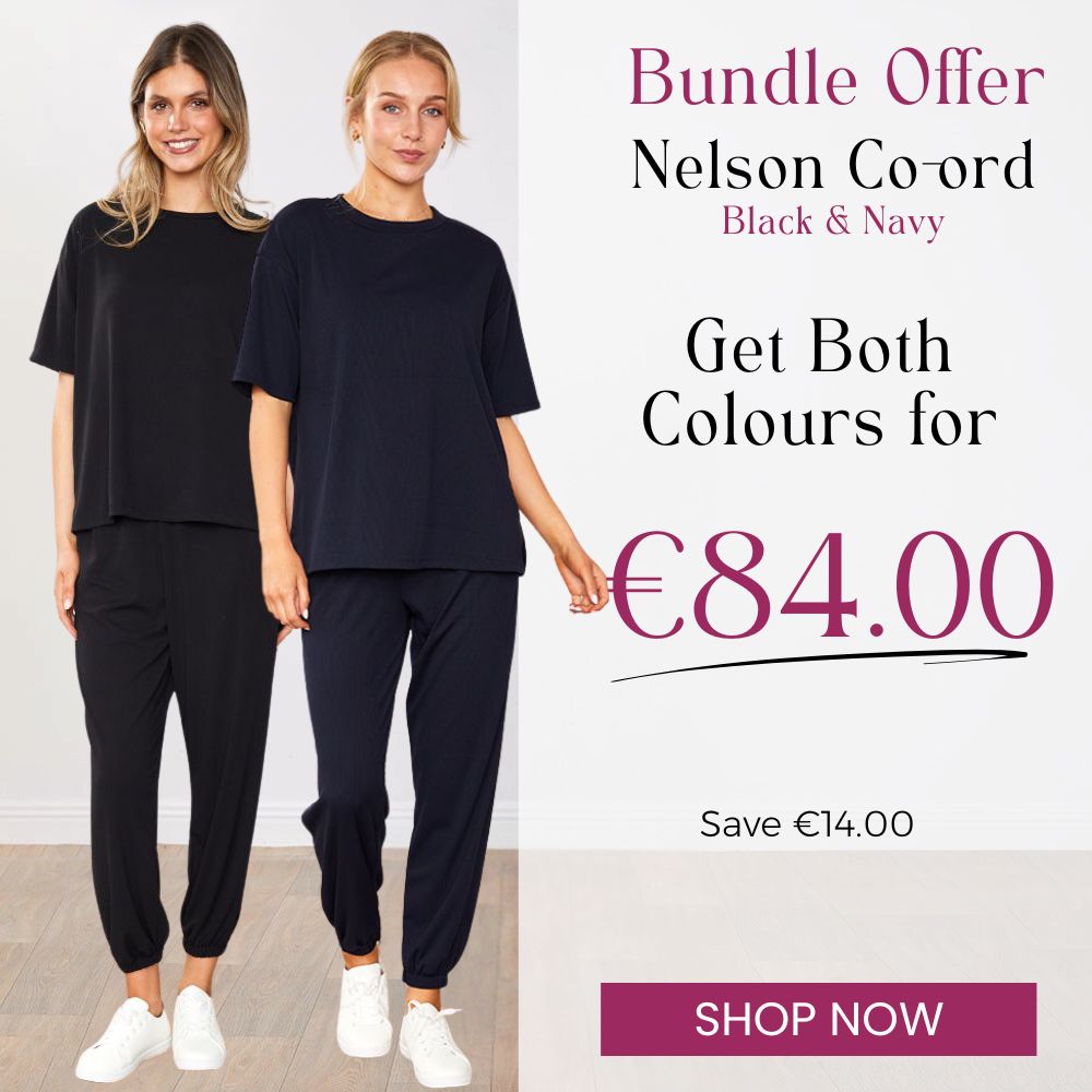 Nelson Co-ords Black & Navy (2 for €84)