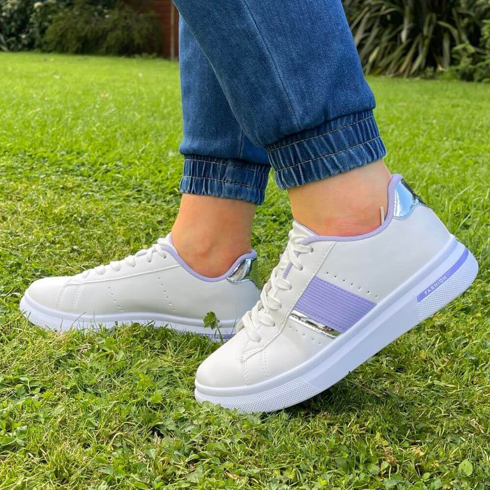 Nessa Sneakers (Purple) - The Casual Company