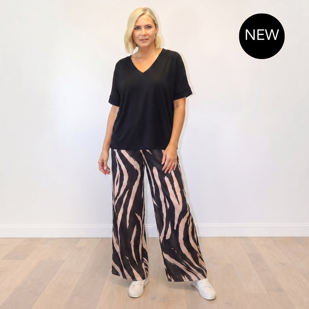 Zara Zebra Co-ord (Black)