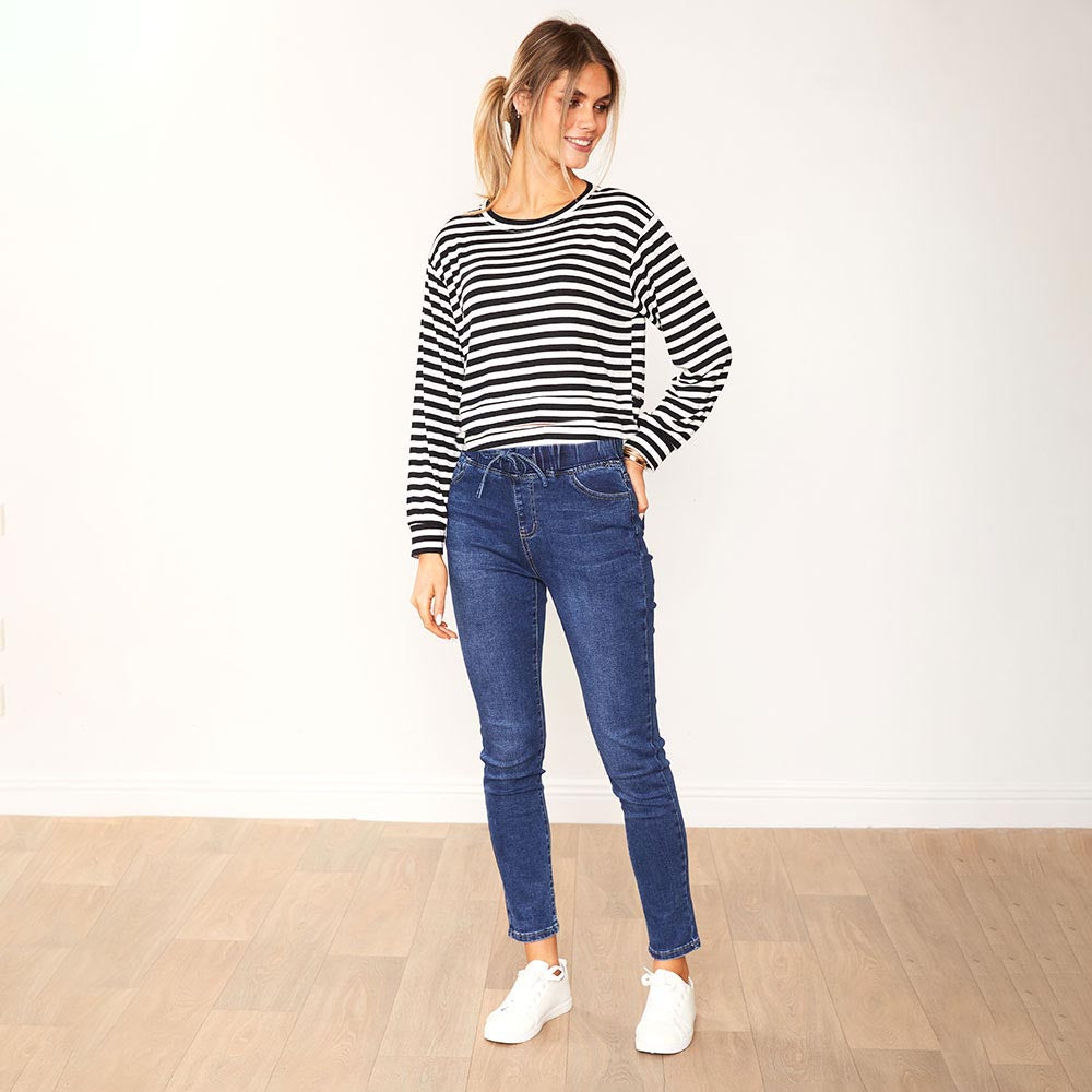 Nyla Top (Black Stripe)