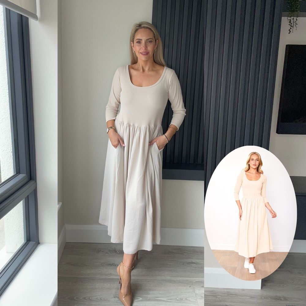 Jackie Dress (Cream)