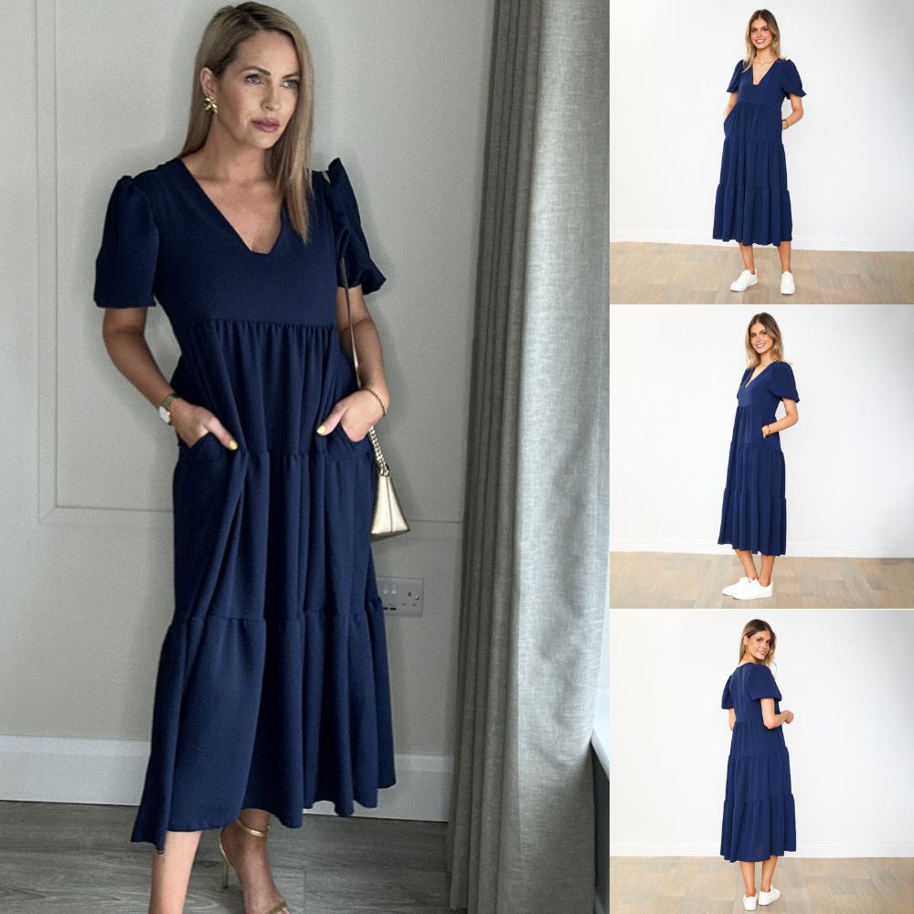 Mabel Dress (Navy)