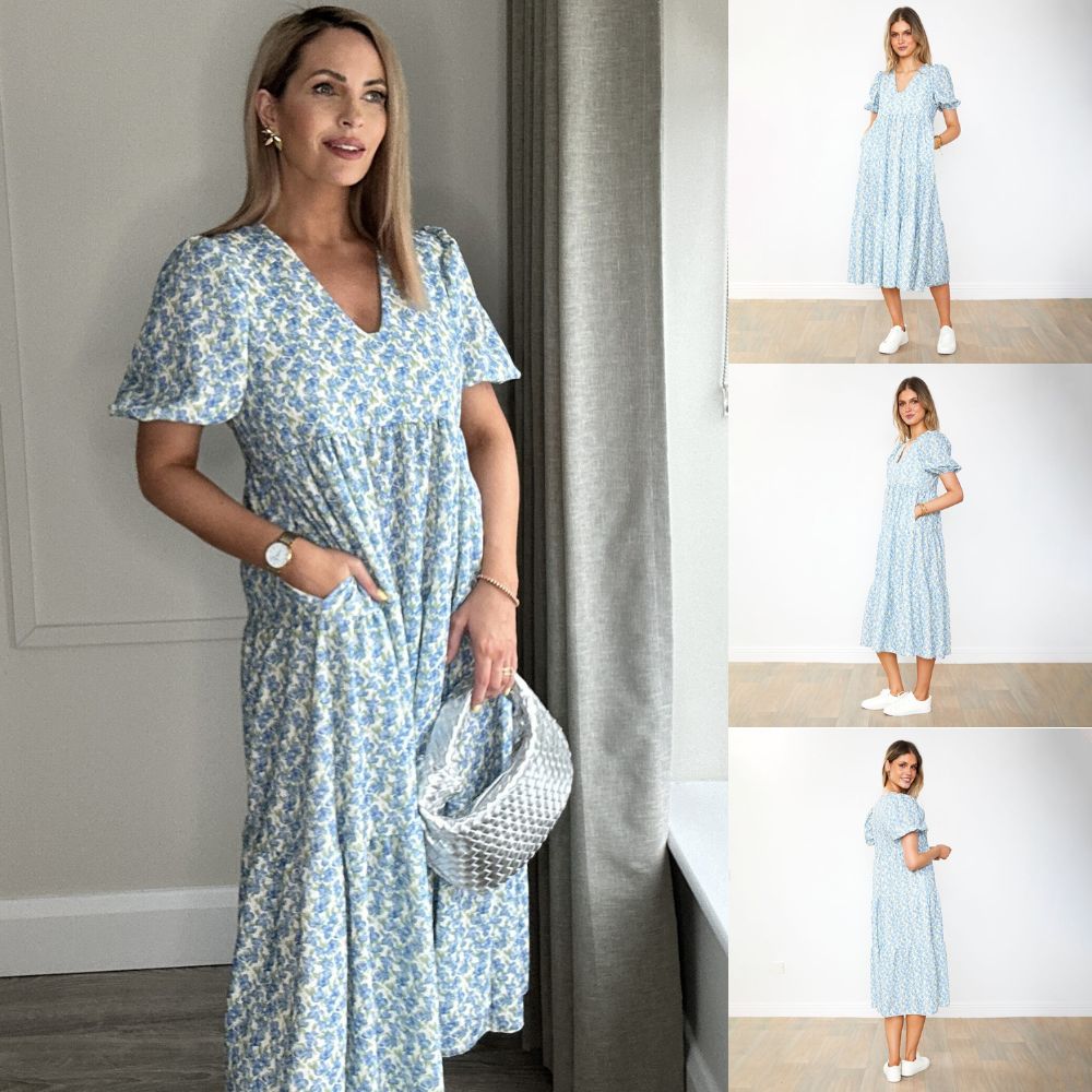 Mabel Dress (Orchid Blue)