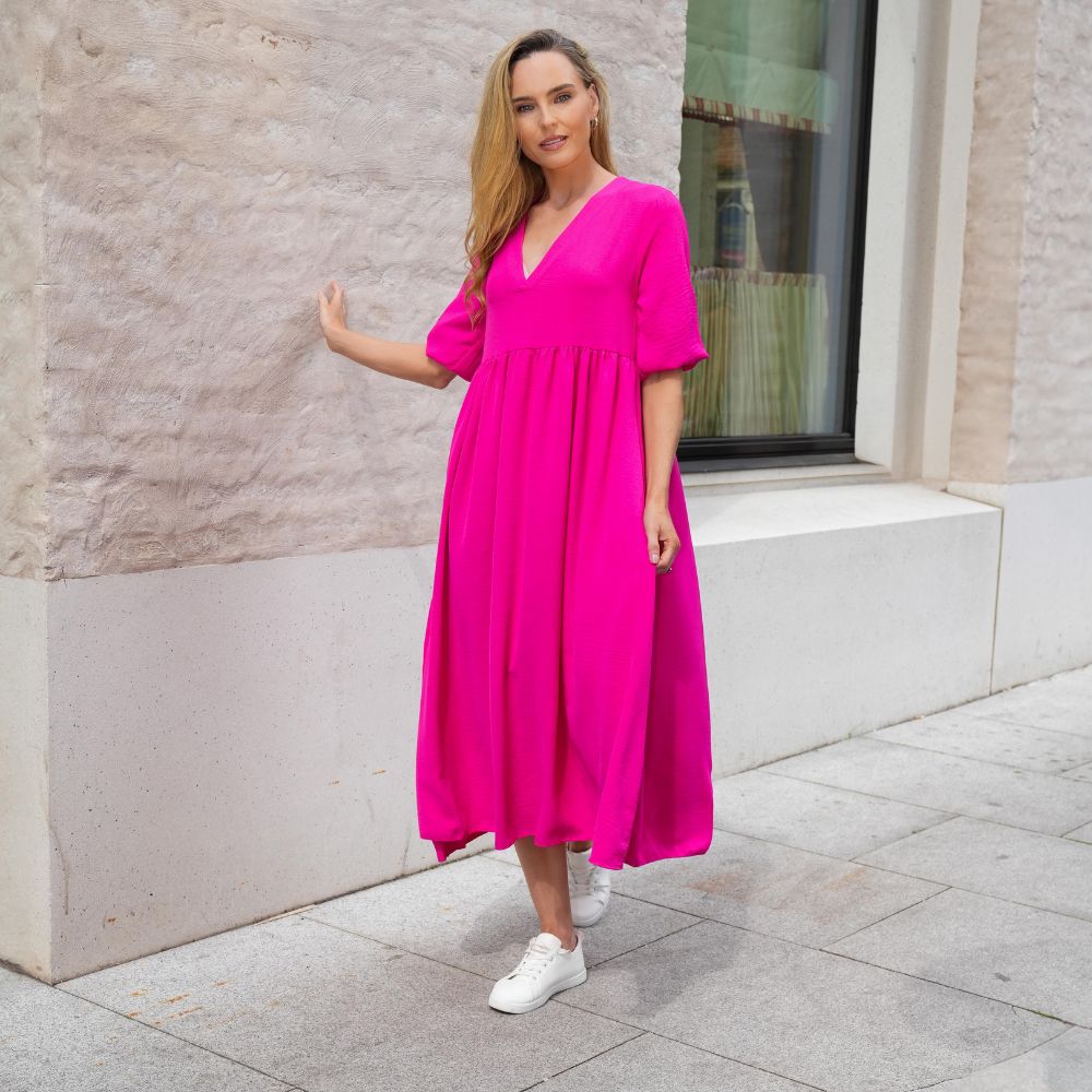 Pamela Dress (Fuchsia)