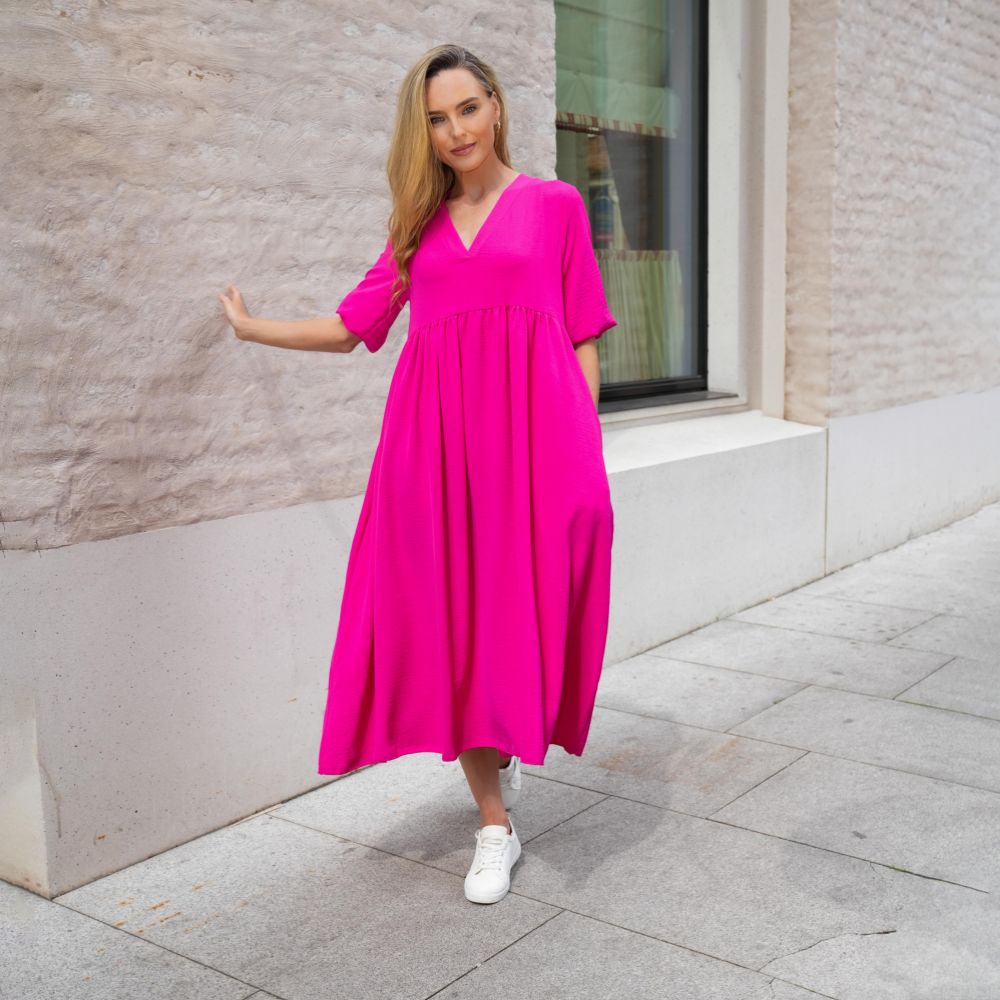 Pamela Dress (Fuchsia)