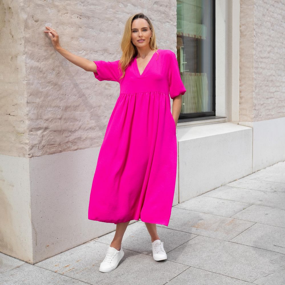 Pamela Dress (Fuchsia)