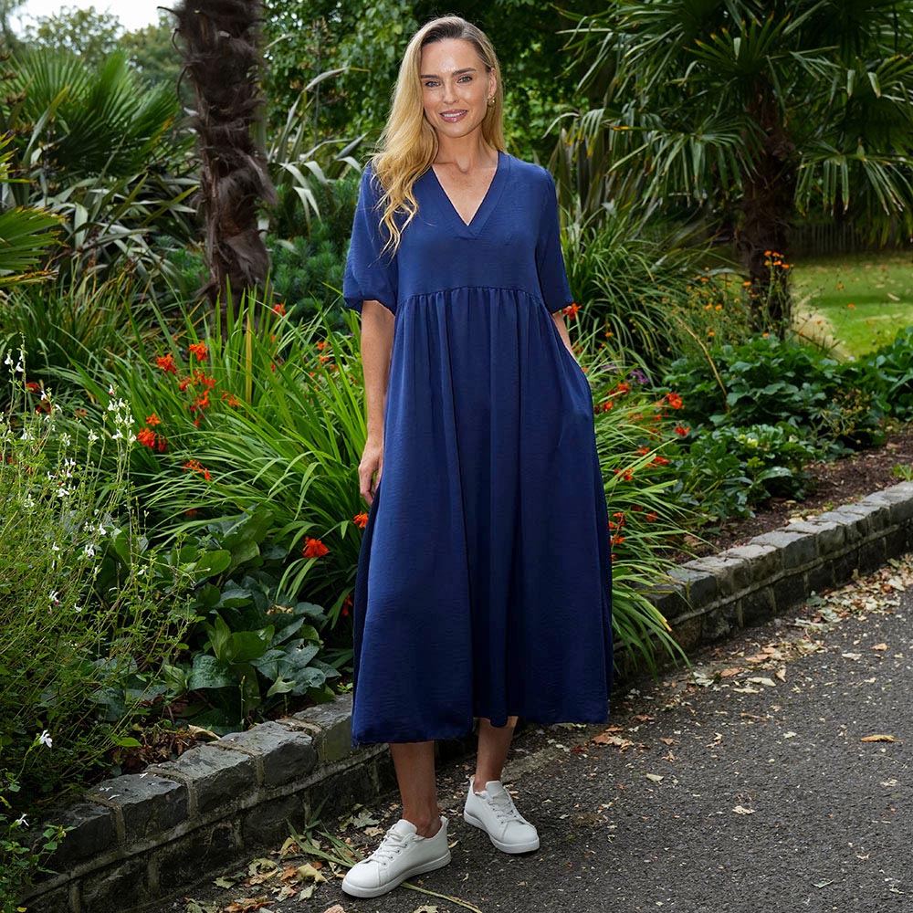 Pamela Dress (Navy)