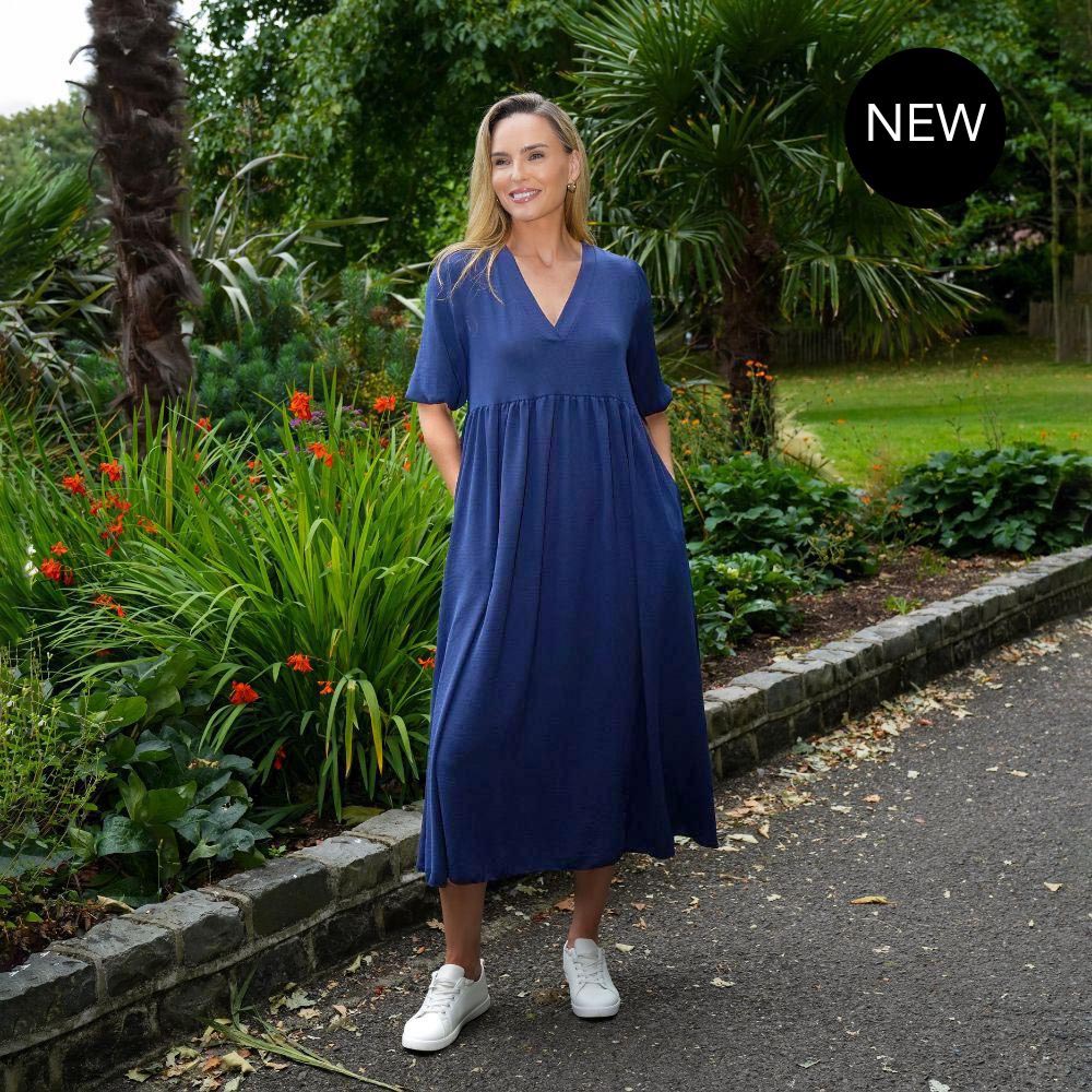 Pamela Dress (Navy)