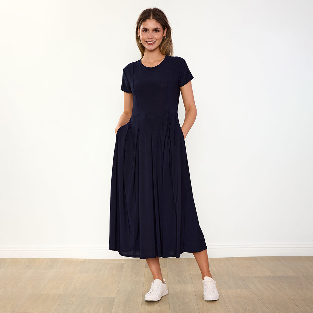 Polly Dress (Navy)
