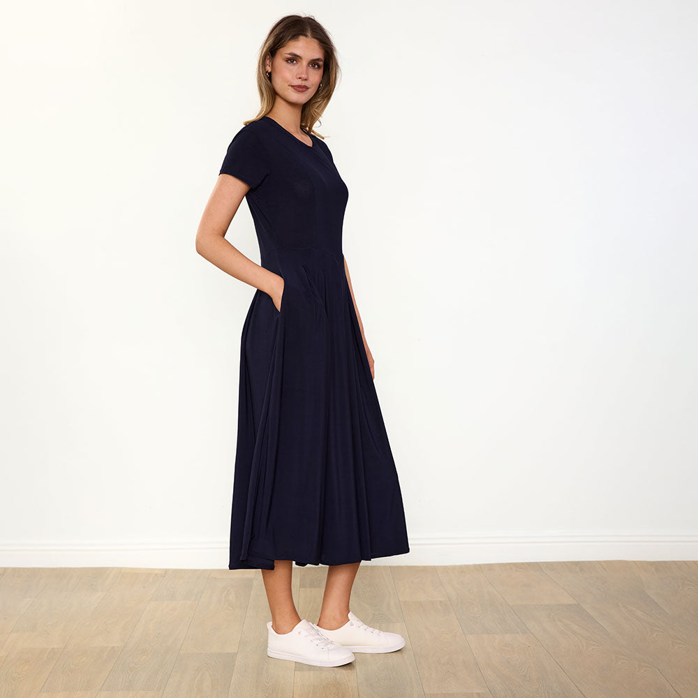 Polly Dress (Navy)