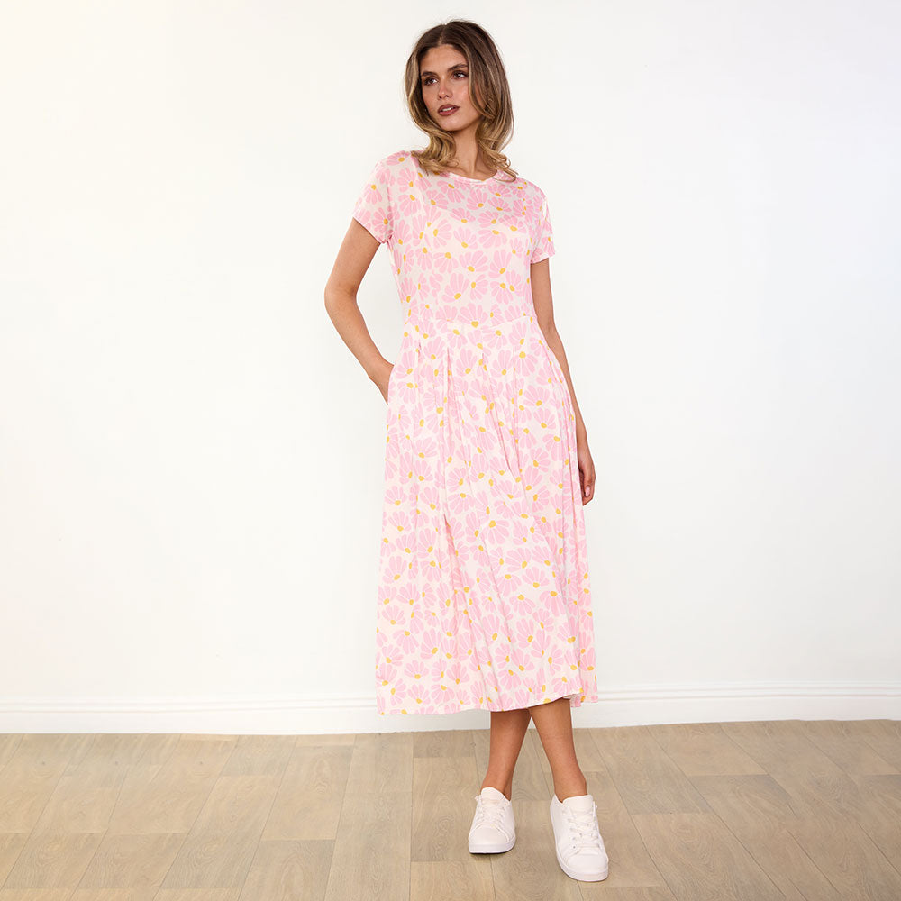 Polly Dress (Pink Floral)