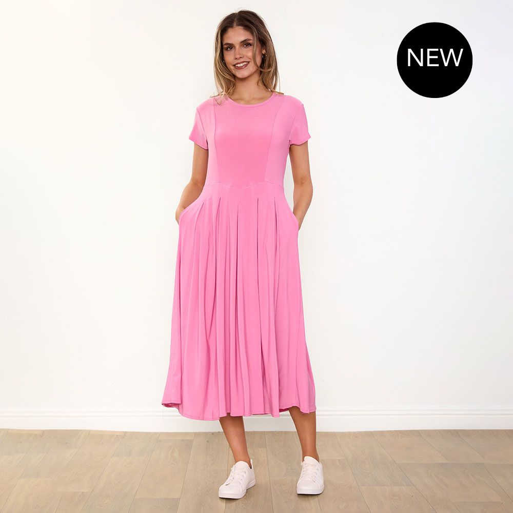 Polly Dress in pink – women's dress – view 16