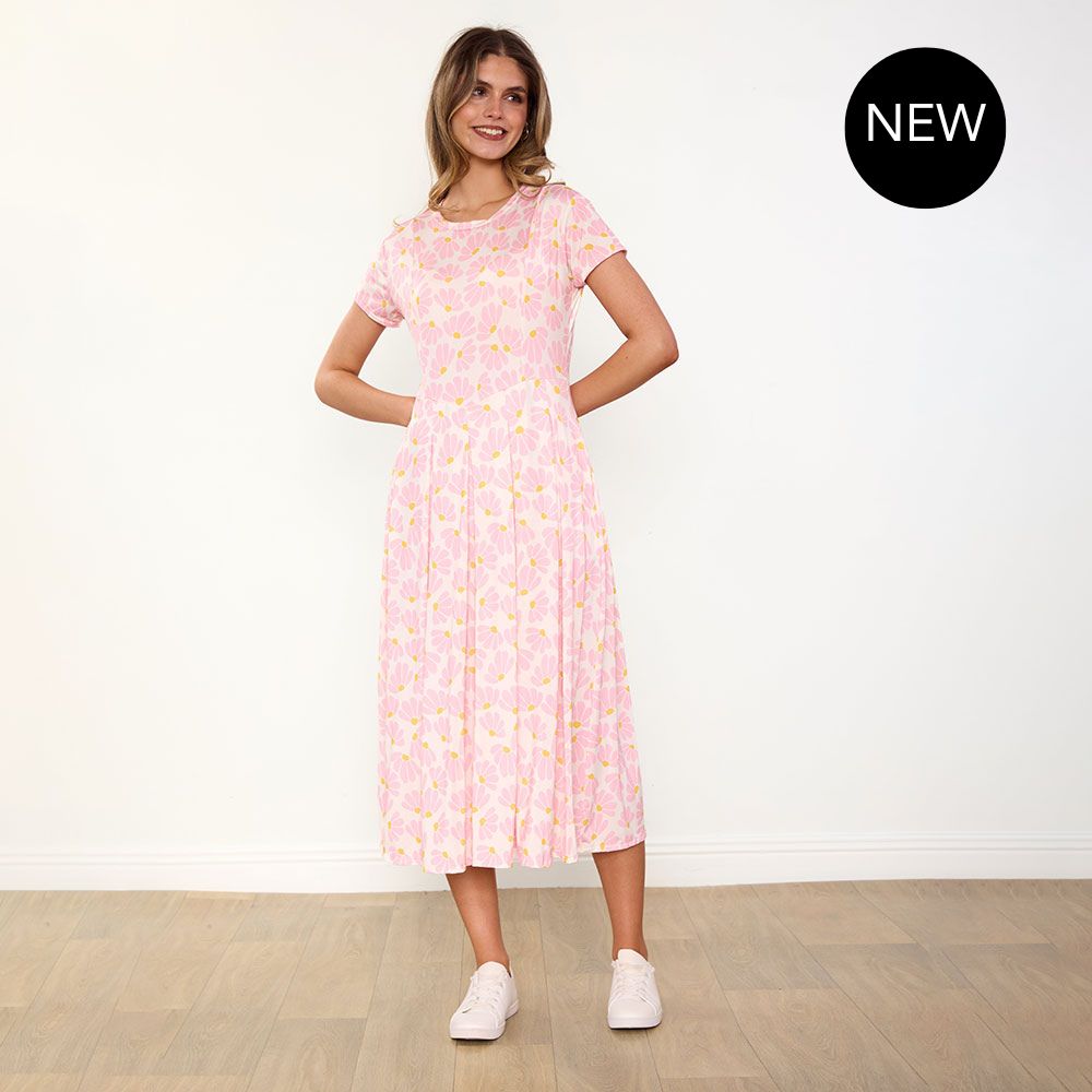 Polly Dress (Pink Floral)