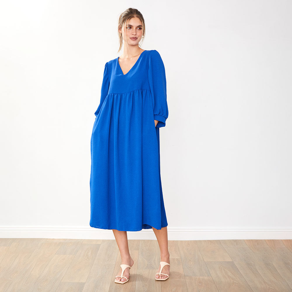 Porcha Dress in cobalt – women's dress – view 3