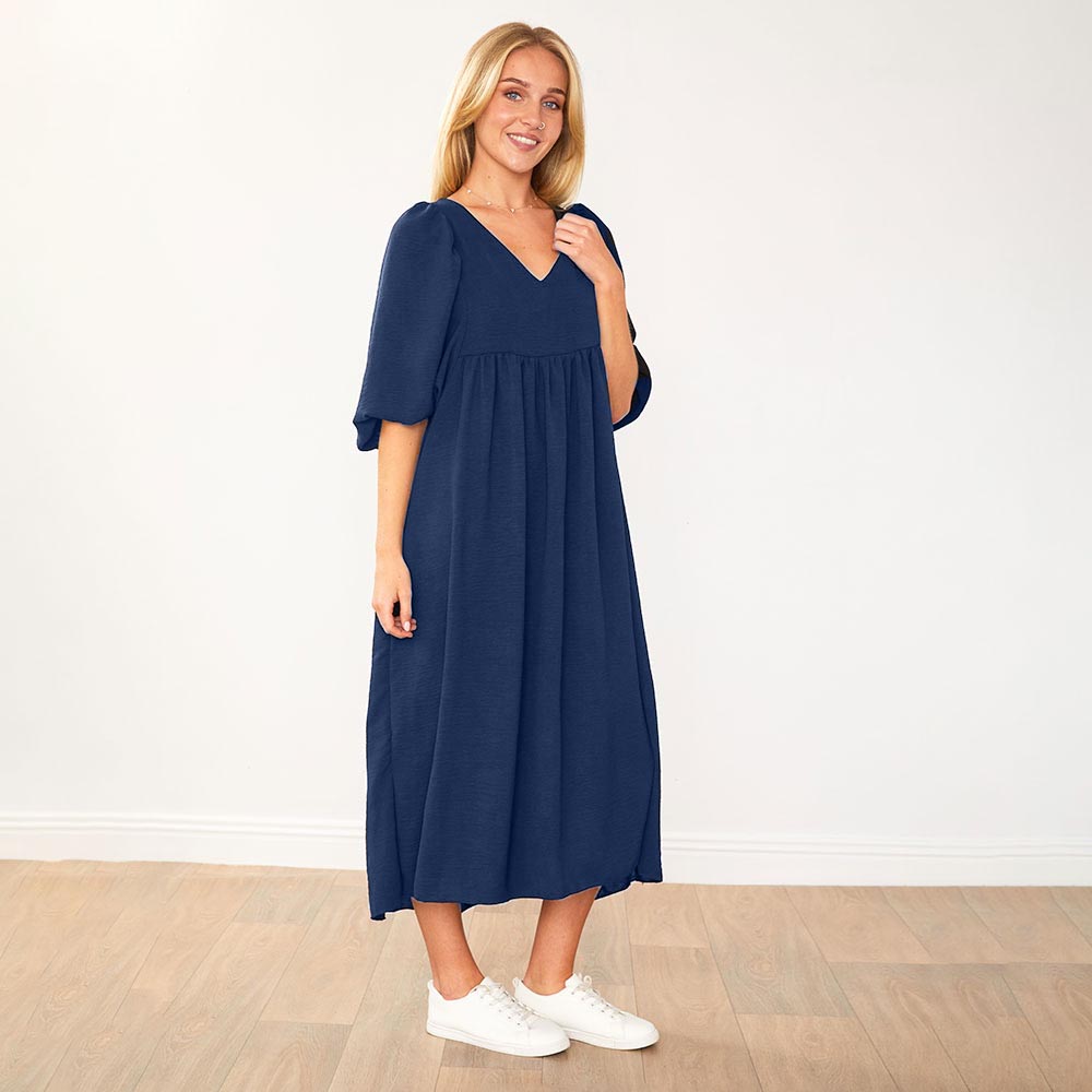 Porcha Dress in navy – women's dress – view 4