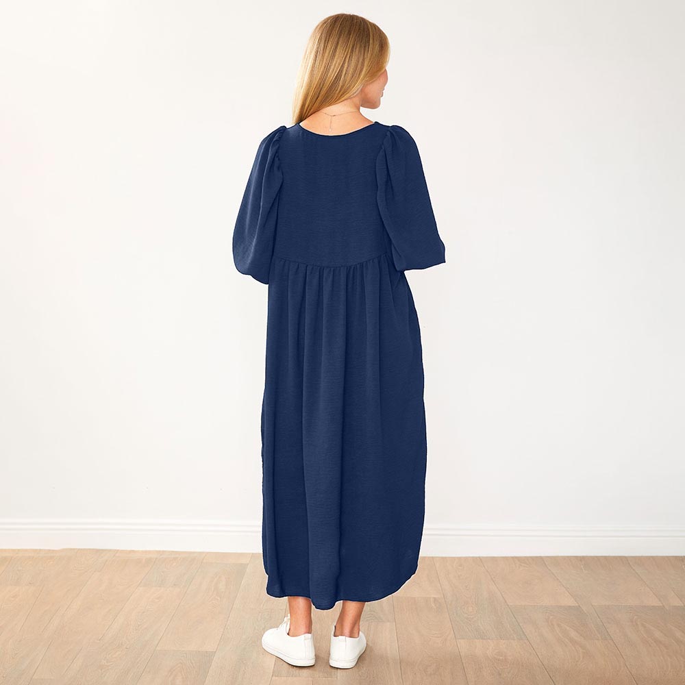 Porcha Dress in navy – women's dress – view 5