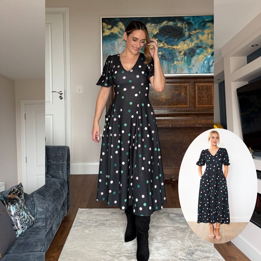 Lucy Dress (Pastel Polka Dot)