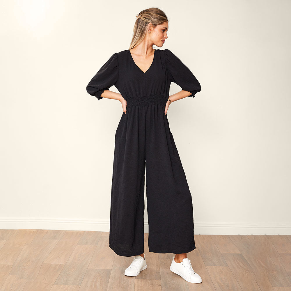 Regina Jumpsuit Black & Pink (2 for €68)