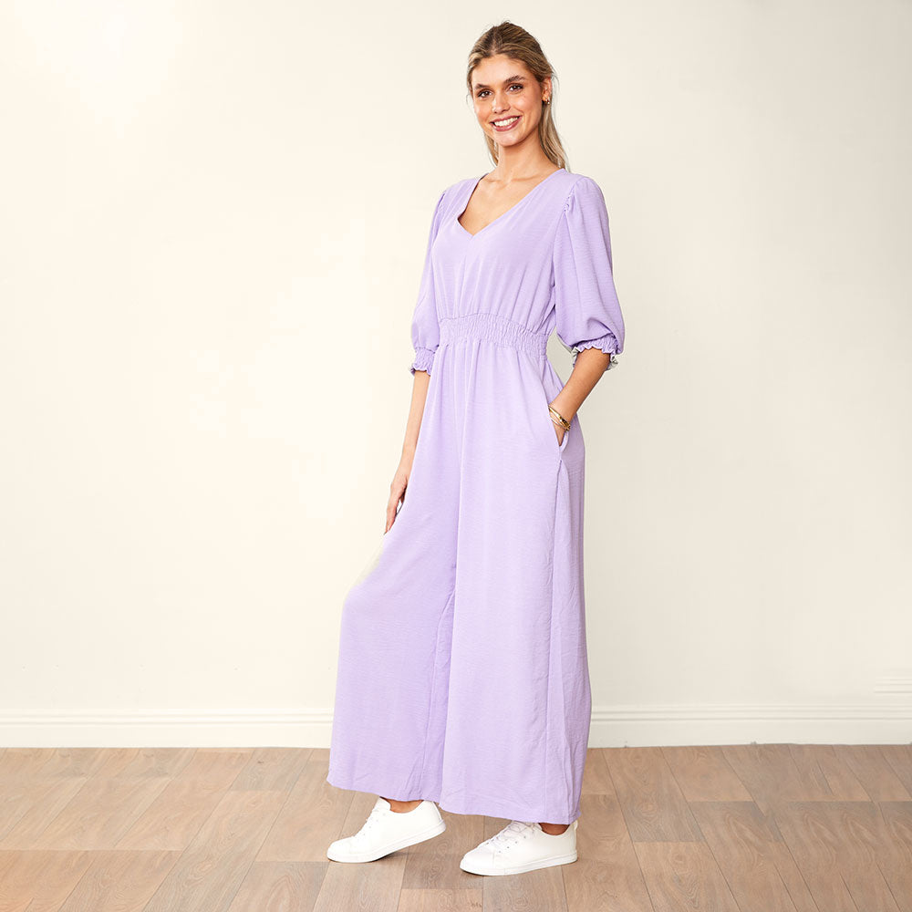Regina Jumpsuit (Lilac)