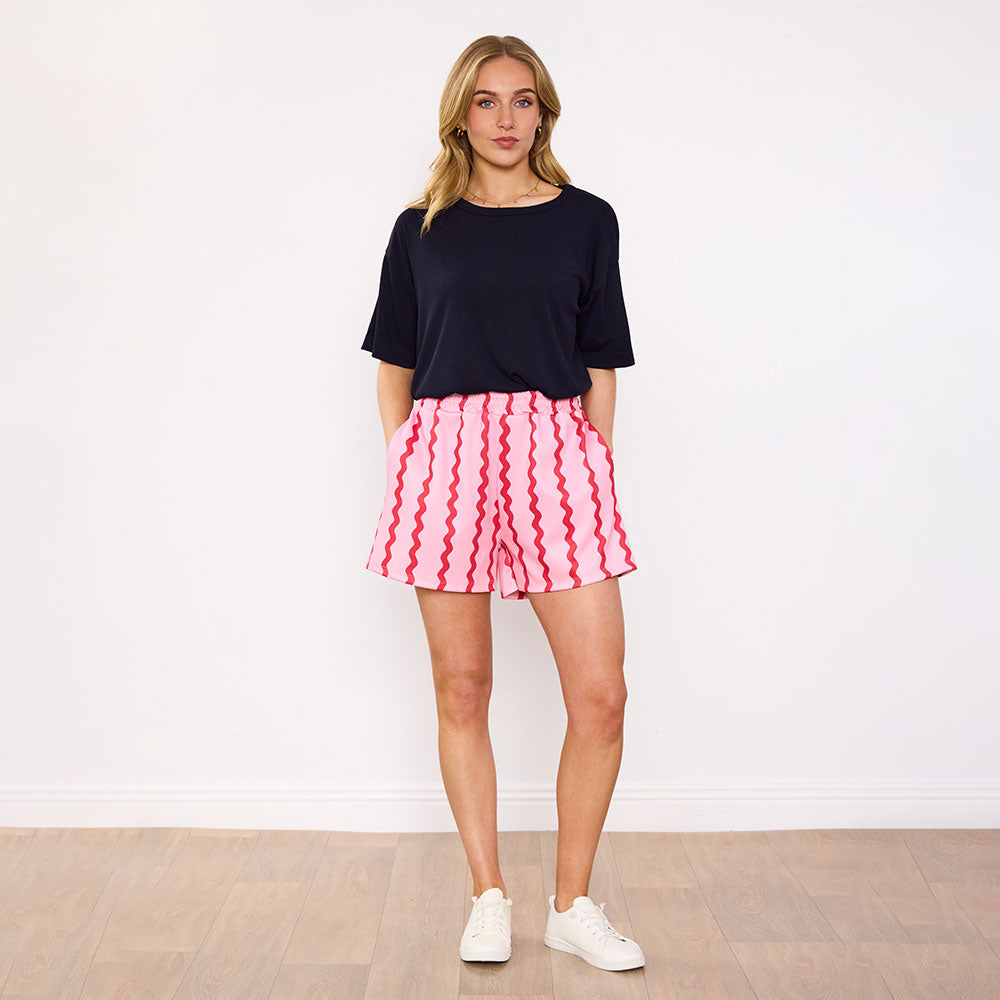 Roma Set in red pink stripe – women's co-ord set – view 9