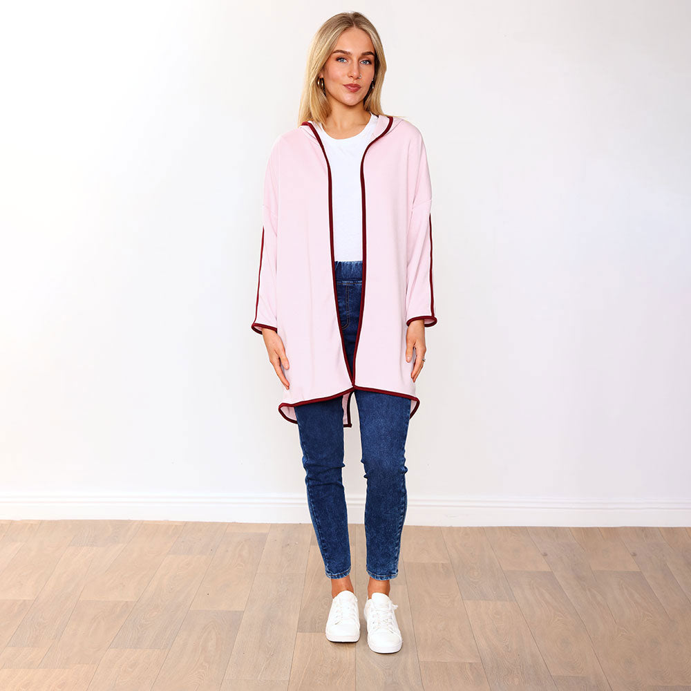 Rosie Hoody (Pink/Wine Trim)